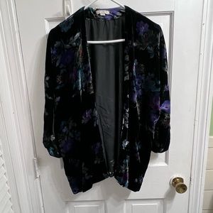 EUC LOFT by Ann Taylor velvet kimono